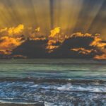 a photo of a sunset over the ocean